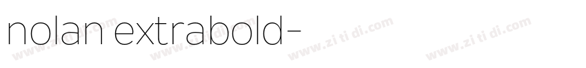 nolan extrabold字体转换